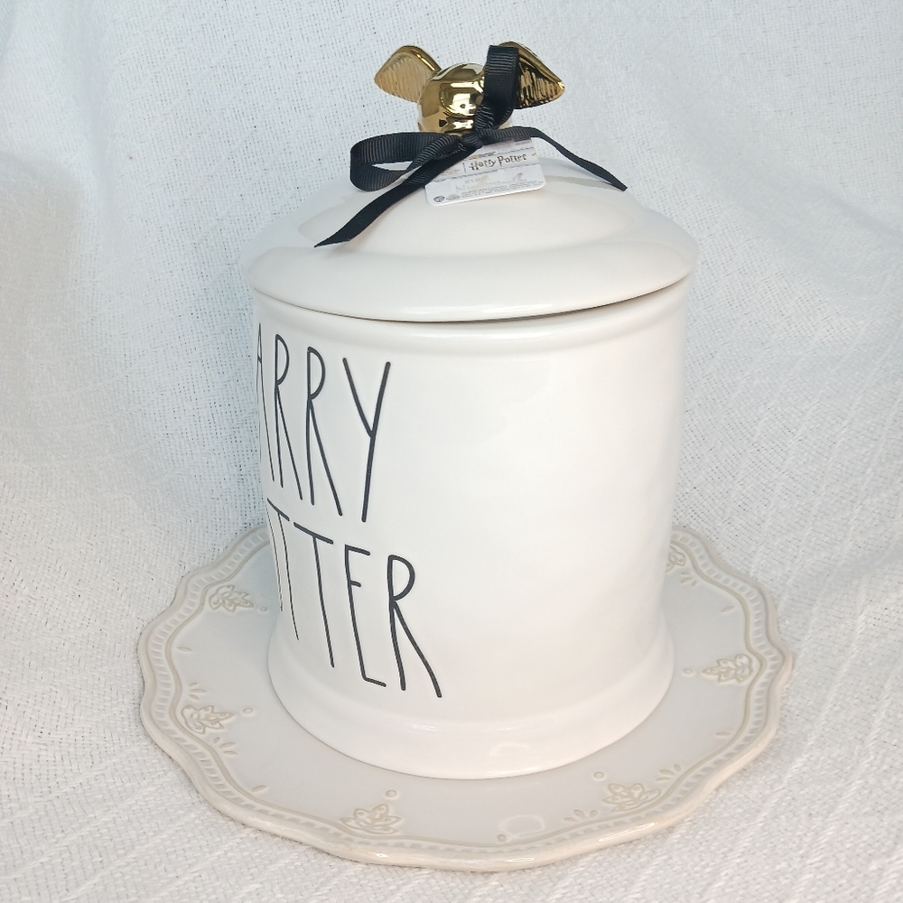 Rae Dunn × Harry Potter Golden Snitch Ceramic Cookie Jar - Picture 2 of 15